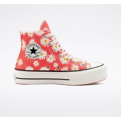 Converse Flower Camp Daisies Platform Chuck Taylor All Star High Top Shoe