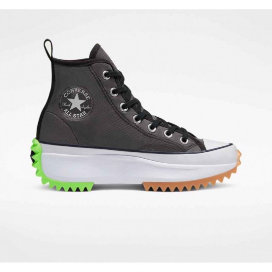 Converse Black Concrete Heat Run Star Hike Unisex High Top Shoe